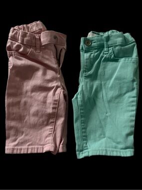 The Children's Place Pink and Mint Pull-On Shorts